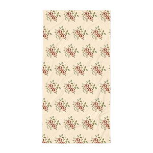 Vibrant Roses Beach Towel - Soft Polyester - Dipaliz - Towels