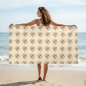 Vibrant Roses Beach Towel - Soft Polyester - Dipaliz - Towels
