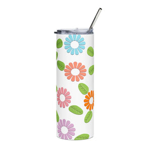 Skinny Tumbler with Color Matching Straw - Tapered 20oz - Dipaliz - White / Mug