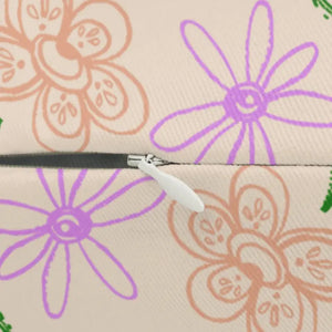 Lumbar Pillow Spun Polyester Delicate Floral Home Decor - Dipaliz - 20’’ × 14’’ - Pillows