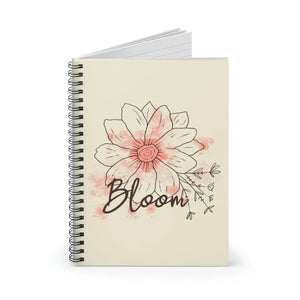 Flower Blooms Spiral Notebook - Ruled Line Pages - Dipaliz - one Size - Paper Products
