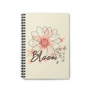 DipaliZ flower blooms spiral notebook with ruled line pages