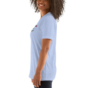 Soft Unisex t Shirt - Flower Embroidered Cotton - Dipaliz - T-shirts - m