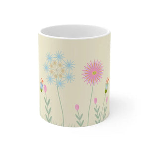 Flower Field Mug 11oz Ceramic Coffee Cup Gift - Dipaliz - Mugs
