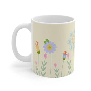 Flower Field Mug 11oz Ceramic Coffee Cup Gift - Dipaliz - Mugs