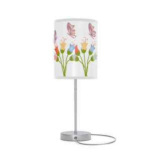 Home Decor - Flowers with Butterflies Steel Lamp Modern Lifestyle Products Online White / Silver / one Size