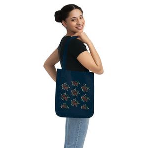 Floral Canvas Tote Bag Eco Friendly Cotton - Dipaliz - Shopping Totes