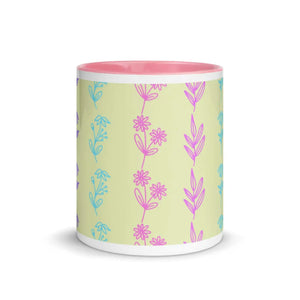 Vibrant Floral Ceramic Mug - Colorful Tea Cup - Dipaliz - Mugs