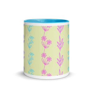 Vibrant Floral Ceramic Mug - Colorful Tea Cup - Dipaliz - Mugs