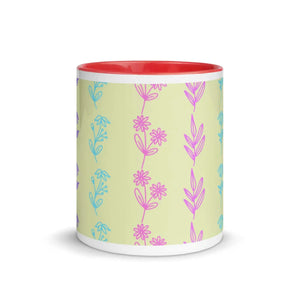 Vibrant Floral Ceramic Mug - Colorful Tea Cup - Dipaliz - Mugs