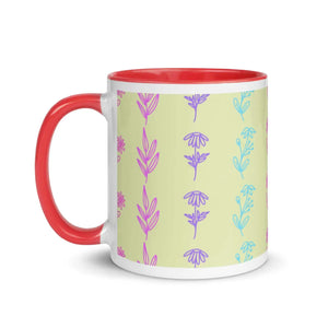 Vibrant Floral Ceramic Mug - Colorful Tea Cup - Dipaliz - Mugs