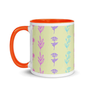 Vibrant Floral Ceramic Mug - Colorful Tea Cup - Dipaliz - Mugs