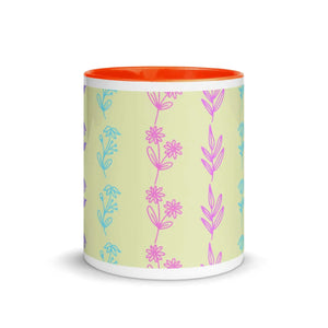 Vibrant Floral Ceramic Mug - Colorful Tea Cup - Dipaliz - Mugs
