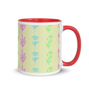 Vibrant Floral Ceramic Mug - Colorful Tea Cup - Dipaliz - Mugs