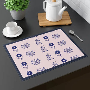 Pink Flower Placemat - Bold Vibrant Table Decor - Dipaliz - 18’’ × 14’’ - Placemats