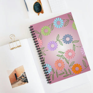 Chic Pink Spiral Notebook - Ruled Line Paper - Dipaliz - Notebooks & Notepads