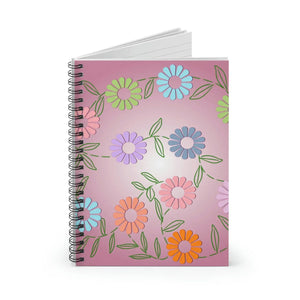 Chic Pink Spiral Notebook - Ruled Line Paper - Dipaliz - Notebooks & Notepads