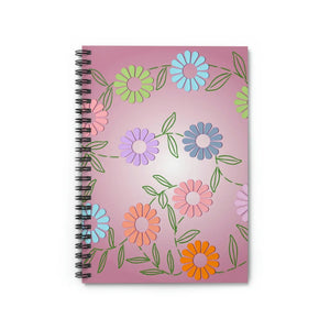 Chic Pink Spiral Notebook - Ruled Line Paper - Dipaliz - Notebooks & Notepads