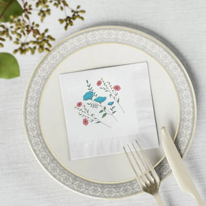 White Coined Napkins – Premium Party Paper - Dipaliz
