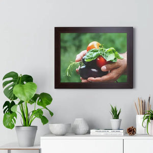 Fresh Organic Vegetables Framed Horizontal Poster - Dipaliz - Posters Prints & Visual Artwork