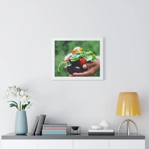 Fresh Organic Vegetables Framed Horizontal Poster - Dipaliz - Posters Prints & Visual Artwork
