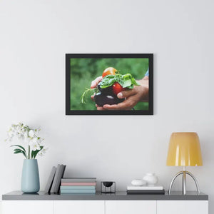 Fresh Organic Vegetables Framed Horizontal Poster - Dipaliz - Posters Prints & Visual Artwork