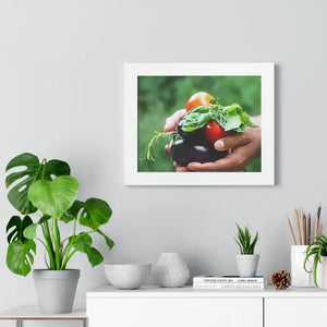 Fresh Organic Vegetables Framed Horizontal Poster - Dipaliz - Posters Prints & Visual Artwork