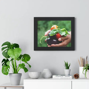 Fresh Organic Vegetables Framed Horizontal Poster - Dipaliz - Posters Prints & Visual Artwork