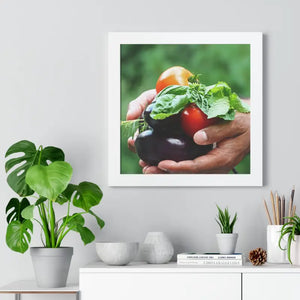 Fresh Organic Vegetables Framed Horizontal Poster - Dipaliz - Posters Prints & Visual Artwork