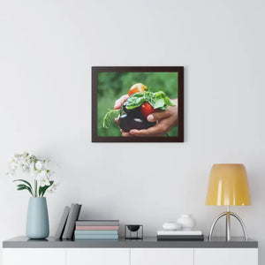 Fresh Organic Vegetables Framed Horizontal Poster - Dipaliz - Posters Prints & Visual Artwork