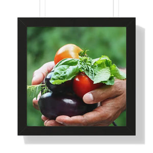 Fresh Organic Vegetables Framed Horizontal Poster - Dipaliz - Posters Prints & Visual Artwork