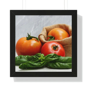 Framed Horizontal Poster Fresh Tomatoes 24x36 - Dipaliz - Posters Prints & Visual Artwork