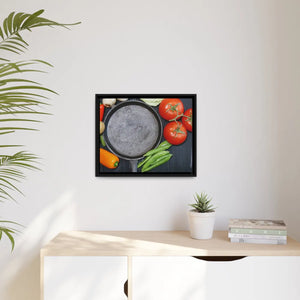 Fresh Vegetables Matte Canvas – Black Frame - Dipaliz - Posters Prints & Visual Artwork
