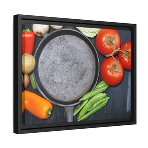 Fresh Vegetables Matte Canvas – Black Frame - Dipaliz - Posters Prints & Visual Artwork