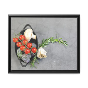 Fresh Vegetables Matte Canvas – Black Frame - Dipaliz - Posters Prints & Visual Artwork