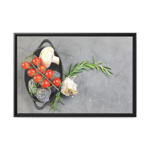 Fresh Vegetables Matte Canvas – Black Frame - Dipaliz - Posters Prints & Visual Artwork