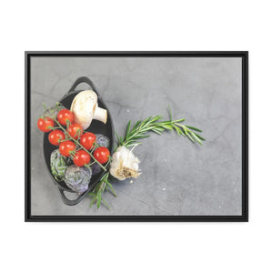 Fresh Vegetables Matte Canvas – Black Frame - Dipaliz - Posters Prints & Visual Artwork