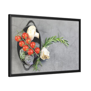 Fresh Vegetables Matte Canvas – Black Frame - Dipaliz - Posters Prints & Visual Artwork