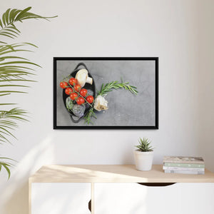 Fresh Vegetables Matte Canvas – Black Frame - Dipaliz - Posters Prints & Visual Artwork