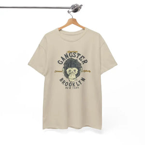 T-shirt - Gangster Brooklyn Monkey Heavy Cotton Unisex Tee - Dipaliz