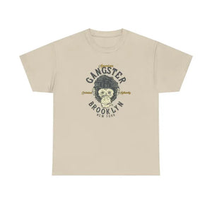 T-shirt - Gangster Brooklyn Monkey Heavy Cotton Unisex Tee - Dipaliz
