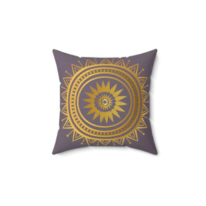 Geometric Mandala Polyester Square Pillow - Dipaliz - Throw Pillows