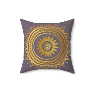 Geometric Mandala Polyester Square Pillow - Dipaliz - Throw Pillows