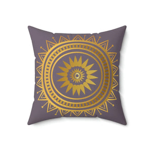 Geometric Mandala Polyester Square Pillow - Dipaliz - Throw Pillows