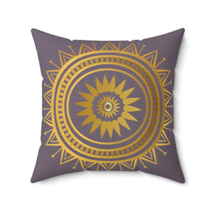 Geometric Mandala Polyester Square Pillow - Dipaliz - Throw Pillows