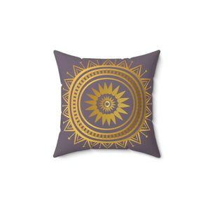 Geometric Mandala Polyester Square Pillow - Dipaliz - Throw Pillows