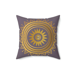 Geometric Mandala Polyester Square Pillow - Dipaliz - Throw Pillows