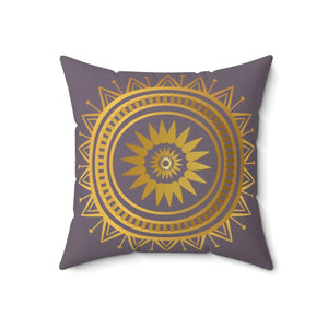 Geometric Mandala Polyester Square Pillow - Dipaliz - Throw Pillows