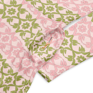 Pink and Green Midi Dress – Long Sleeve - Dipaliz - Dresses - s