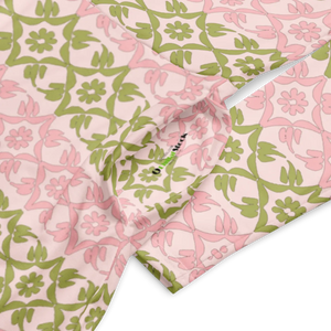 Pink and Green Midi Dress – Long Sleeve - Dipaliz - Dresses - s